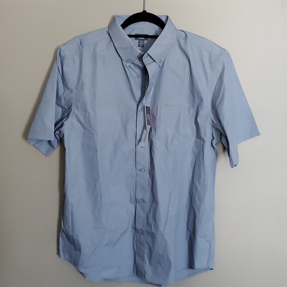 Elevate short sleeve dress shirt size medium